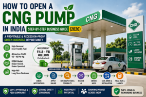How to open a CNG pump in India step-by-step business guide 2026