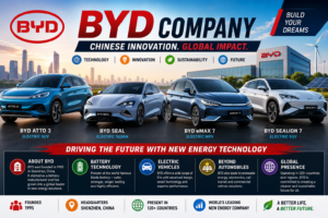 BYD Company electric cars and EV models in India