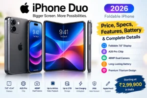 iPhone Duo 2026 foldable iPhone with 7.6-inch display